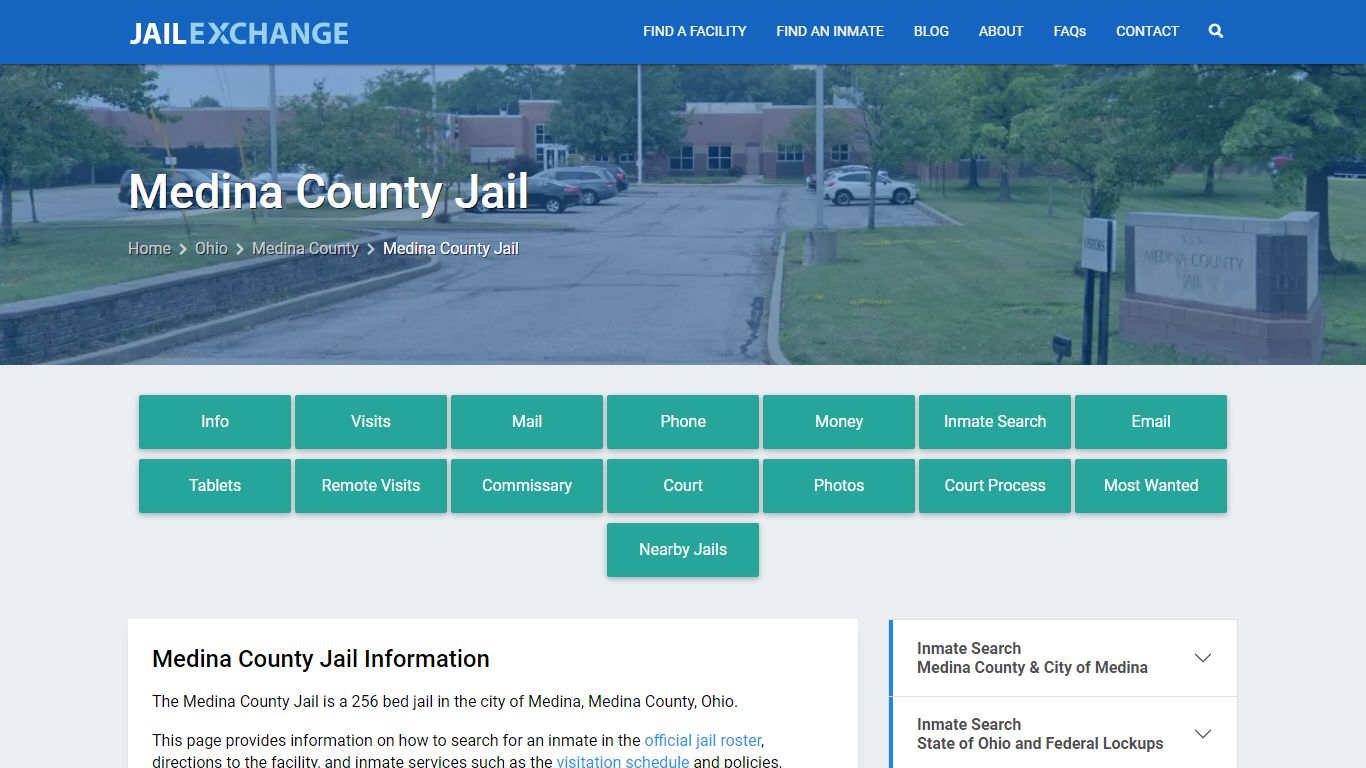 Medina County Jail, OH Inmate Search, Information